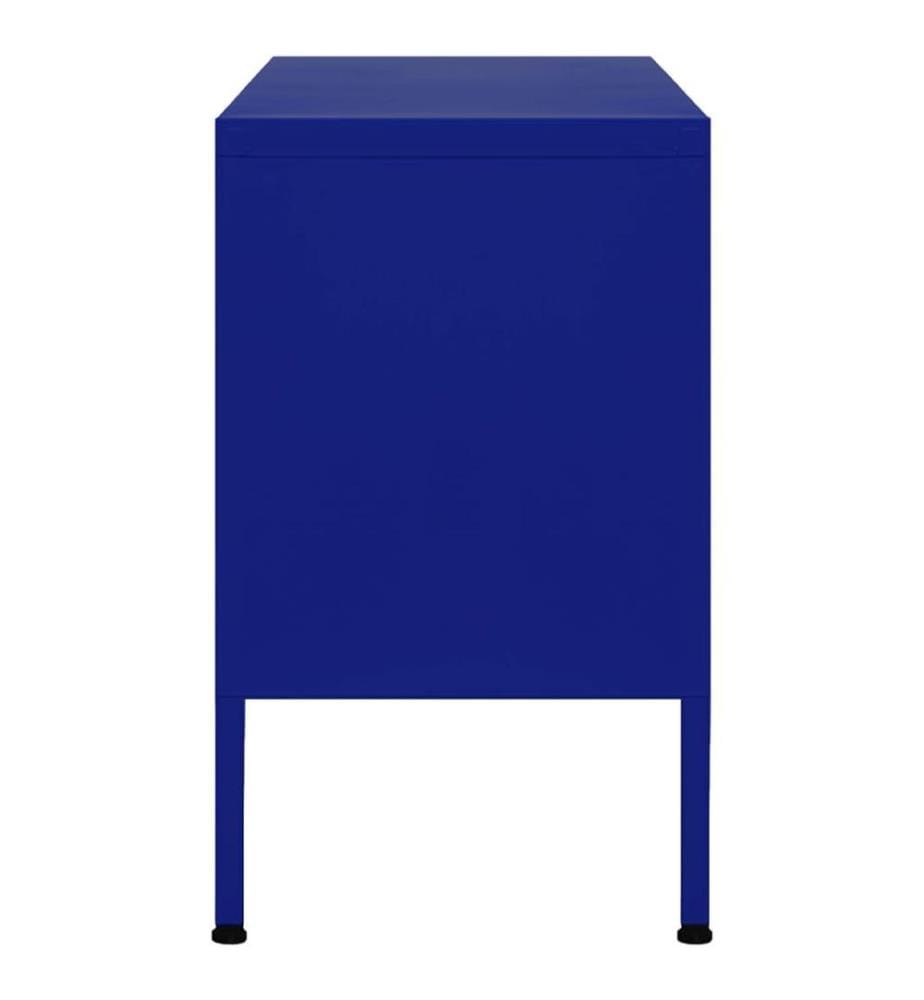 TV-Schrank Marineblau 105x35x50 cm Stahl
