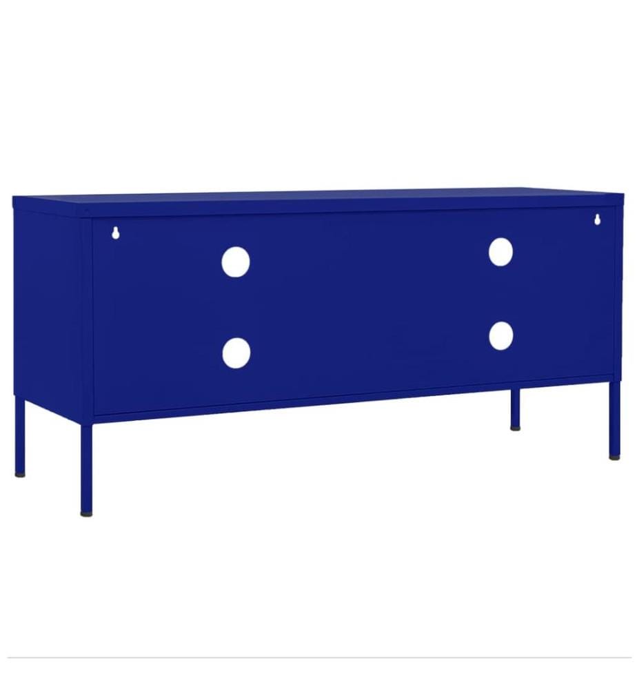 TV-Schrank Marineblau 105x35x50 cm Stahl