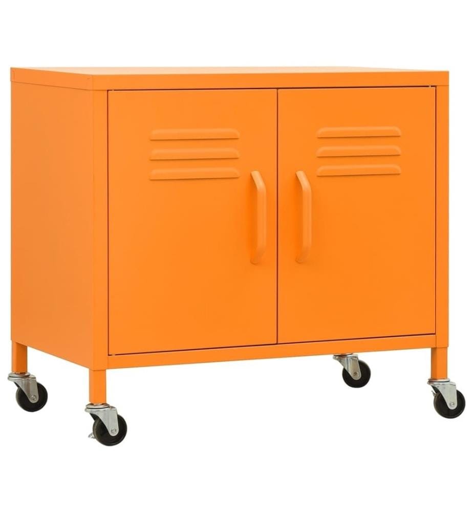 Armoire de rangement Orange 60x35x56 cm Acier