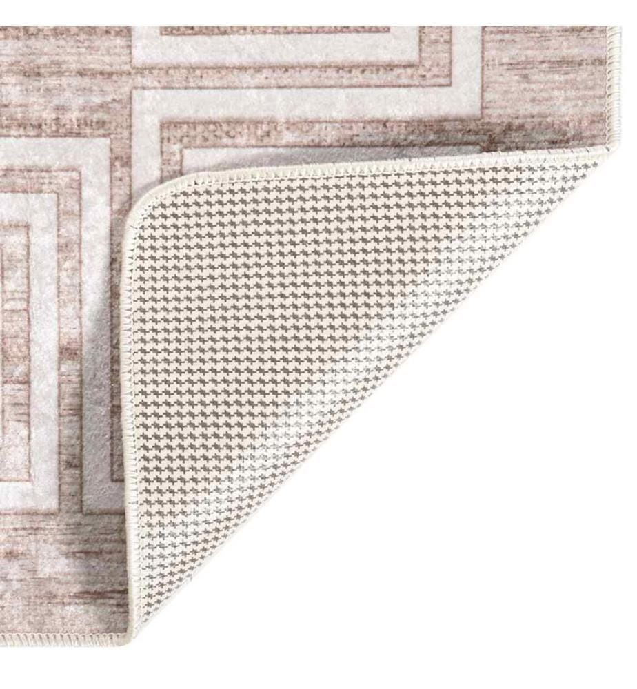 Tapis lavable antidérapant 160x230 cm beige