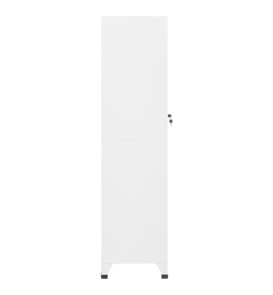 Armoire à casiers Blanc 38x45x180 cm Acier