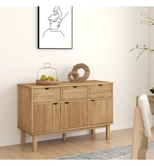 Sideboard OTTA 114x43x73,5 cm Massivholz Kiefer