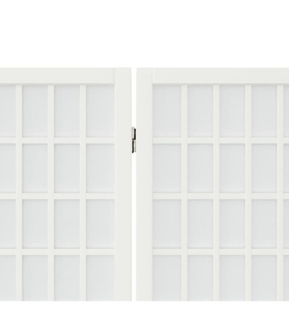 Cloison de séparation pliable 6 panneaux 240x170 cm Blanc