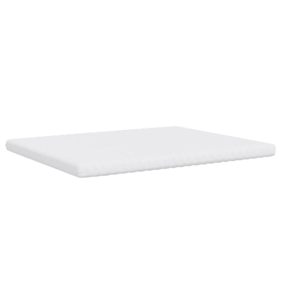 Matelas en mousse blanc 160x200 cm 7 zones dureté 20 ILD