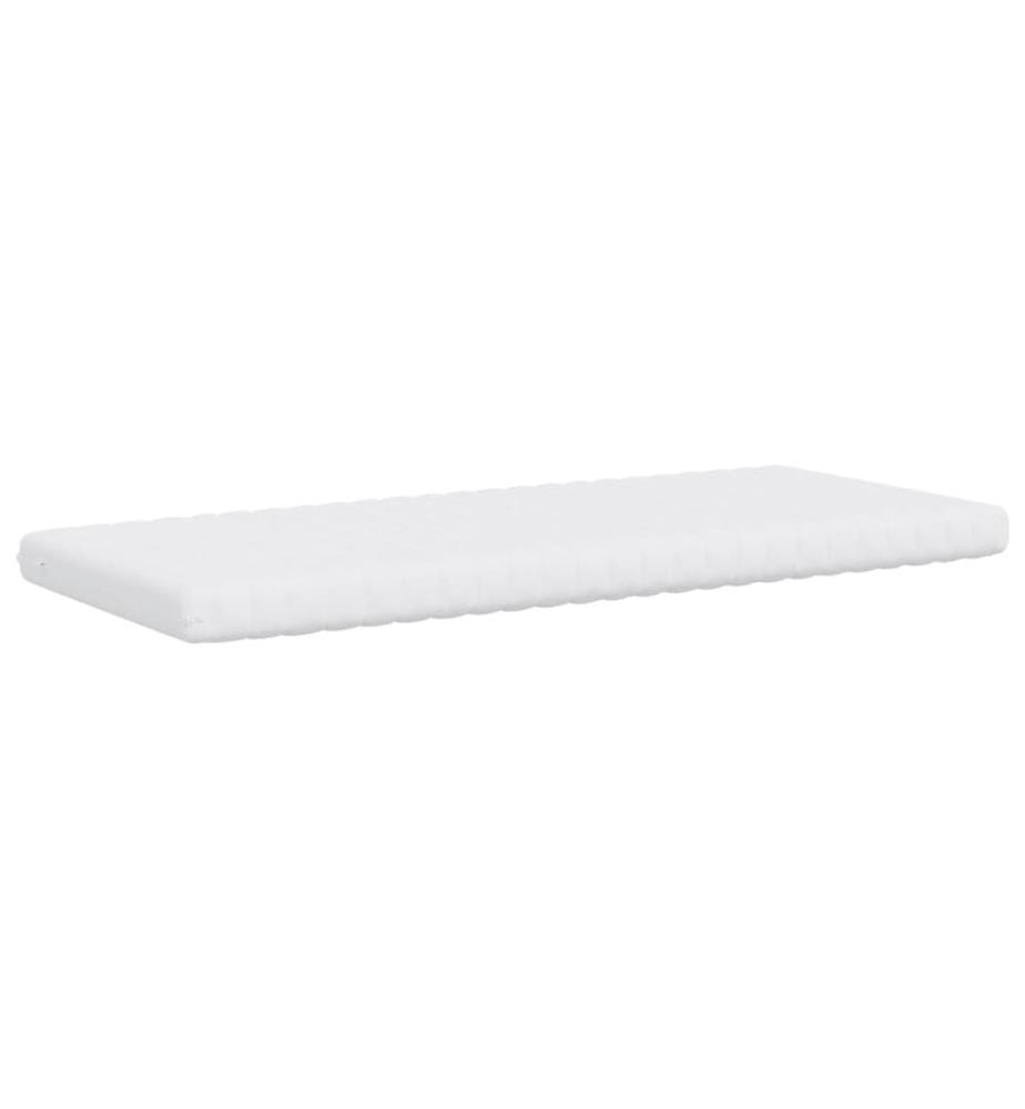 Matelas en mousse 2 pcs blanc 100x200 cm 7 zones dureté 20 ILD