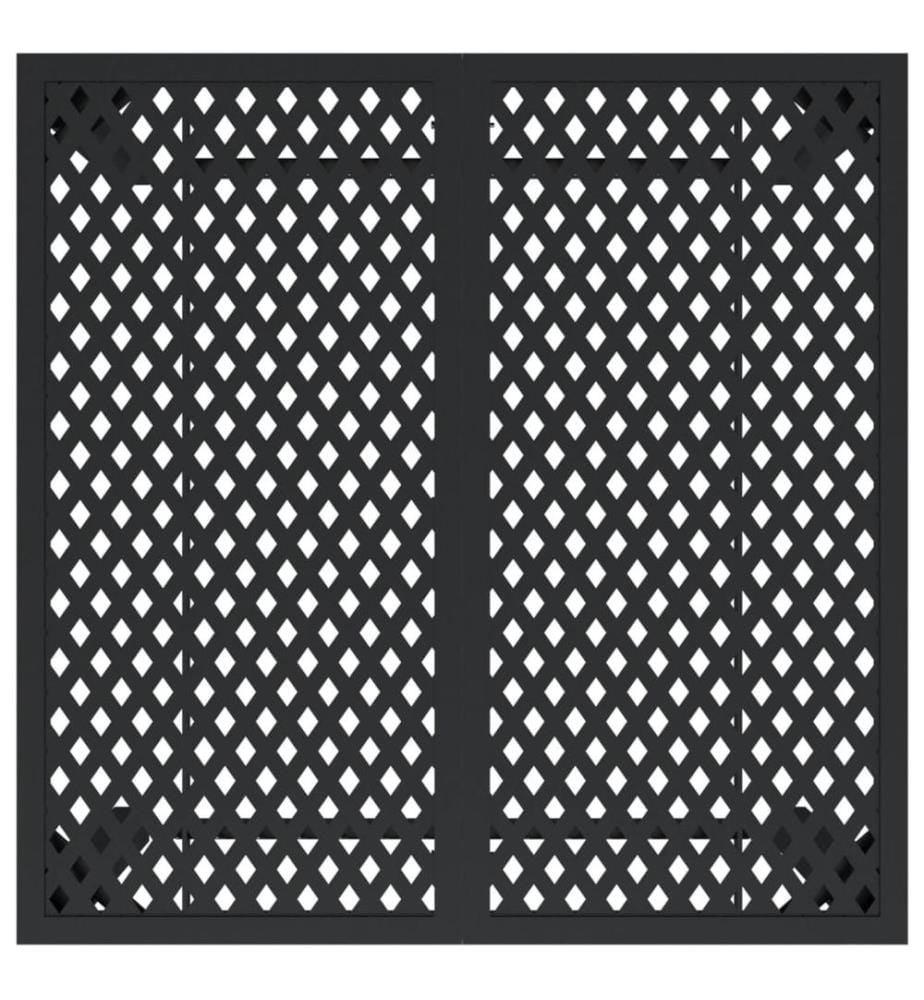 Gartentisch Anthrazit 80x80x72 cm Stahl