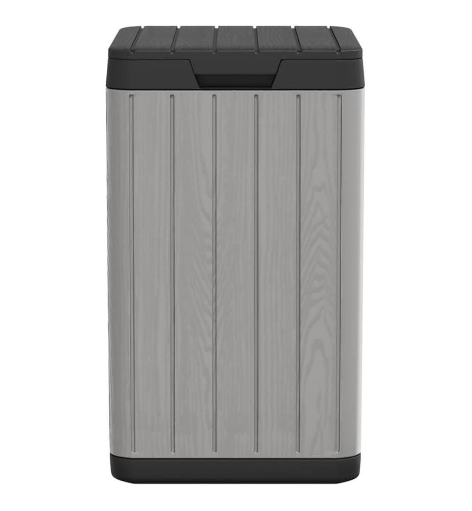 Outdoor-Mülltonne Grau 38x38x65 cm PP
