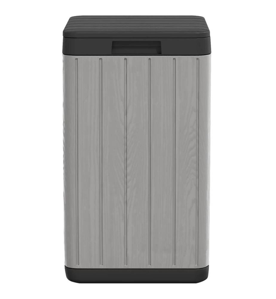 Outdoor-Mülltonne Grau 38x38x65 cm PP