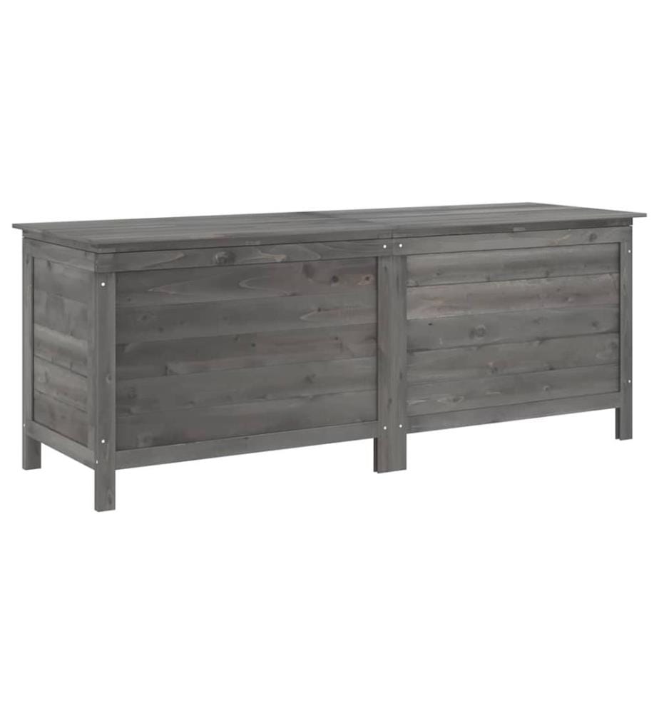 Gartentruhe Anthrazit 150x50x56,5 cm Massivholz Tanne