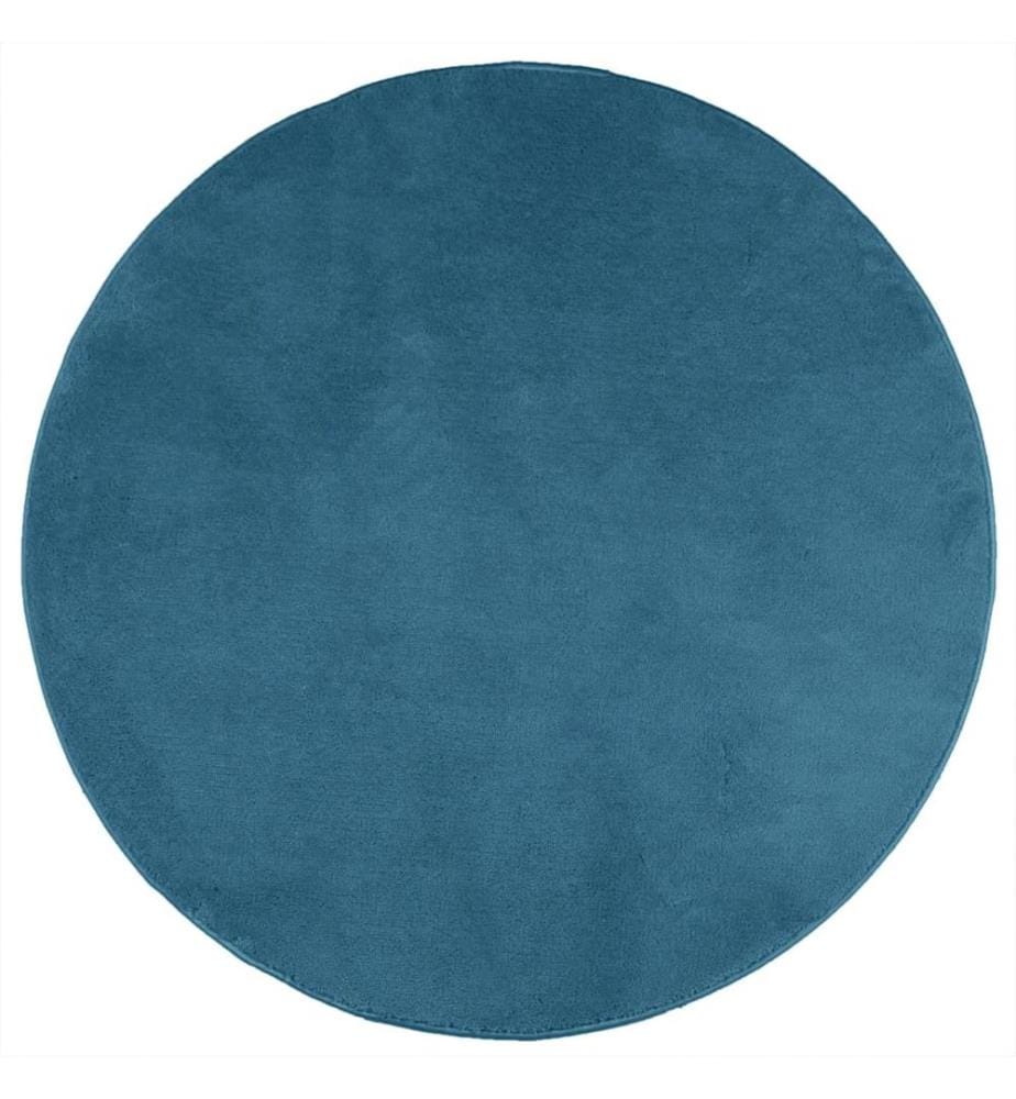 Teppich OVIEDO Kurzflor Türkis Ø 200 cm
