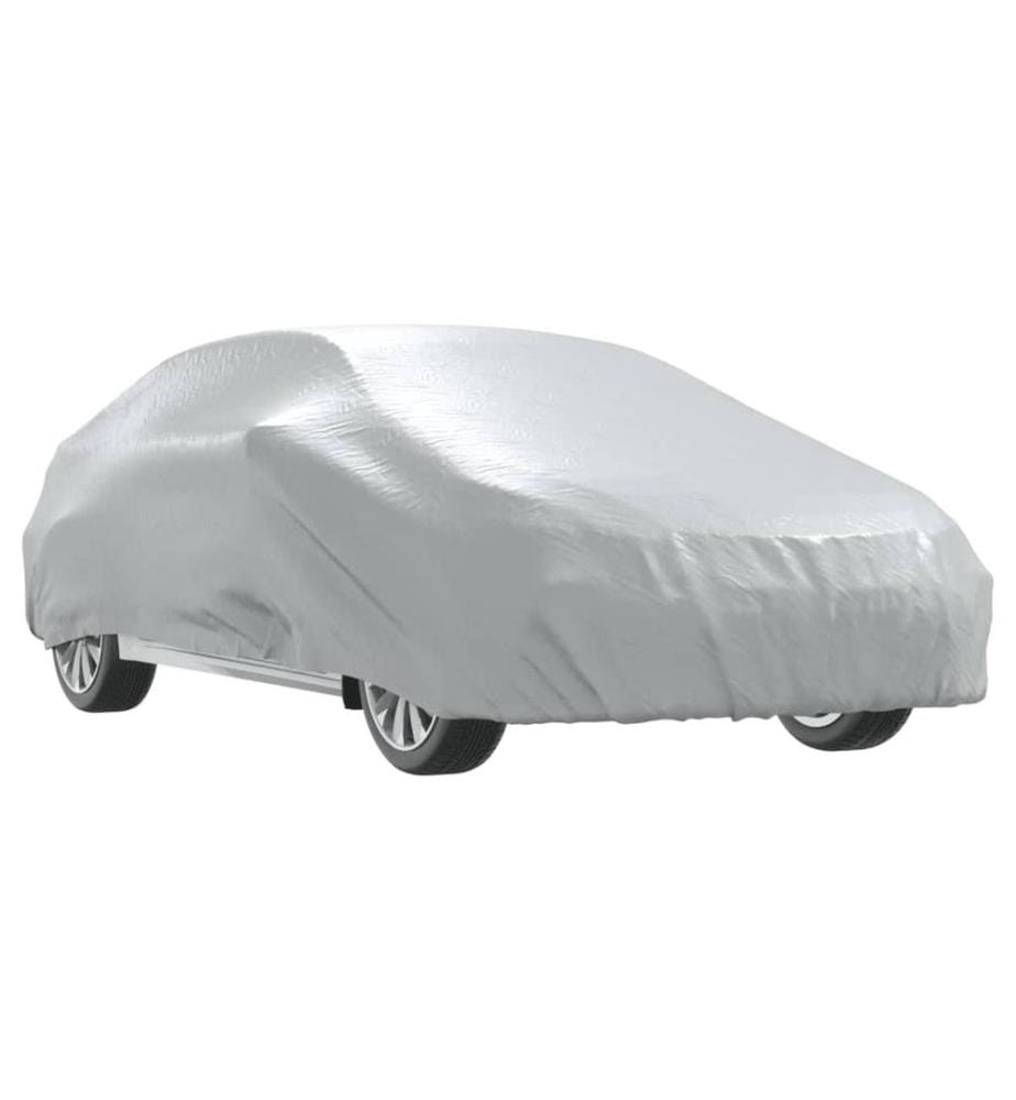 Autoabdeckung für Limousine mit Schnallenriemen Voll Silbern XL