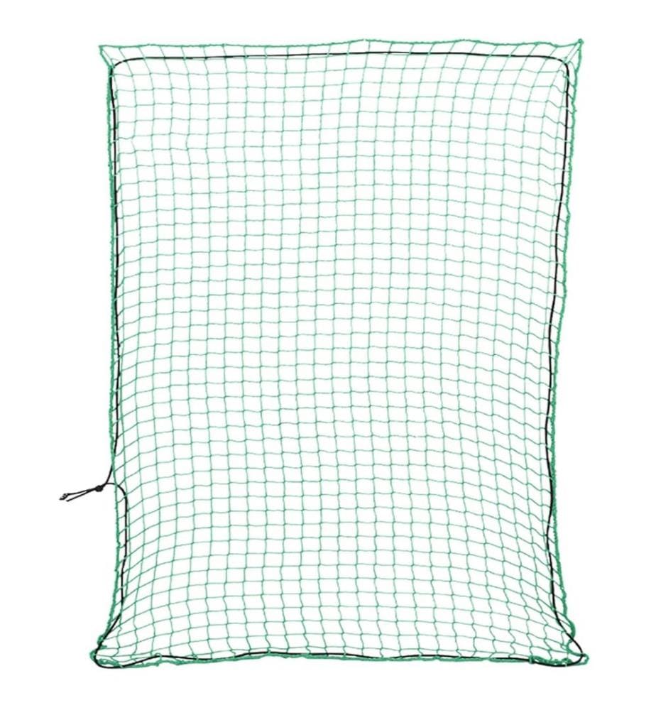 Filet pour remorque avec corde élastique vert 3,5x3 m PP