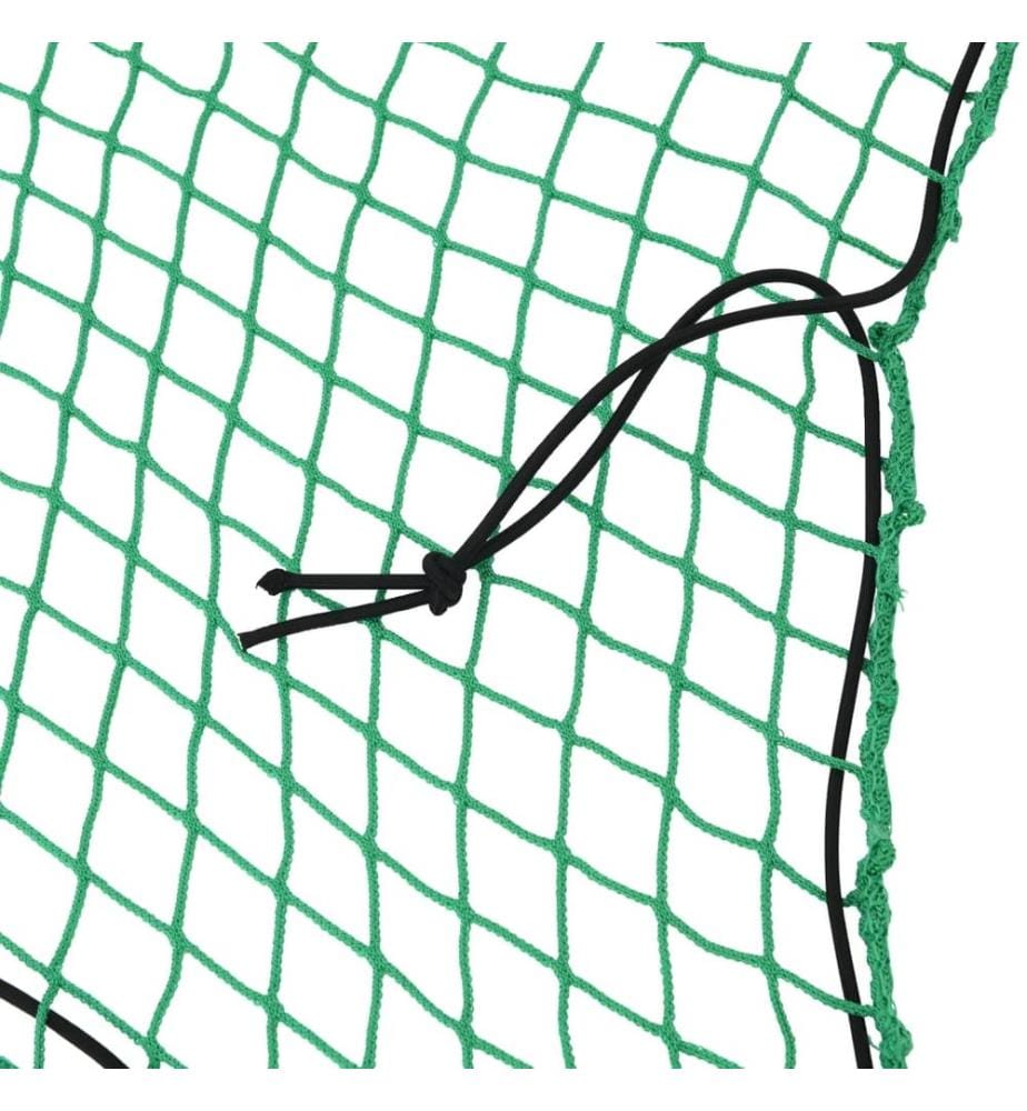 Filet pour remorque avec corde élastique vert 3,5x3 m PP