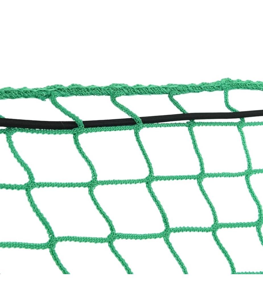 Filet pour remorque avec corde élastique vert 4x3 m PP