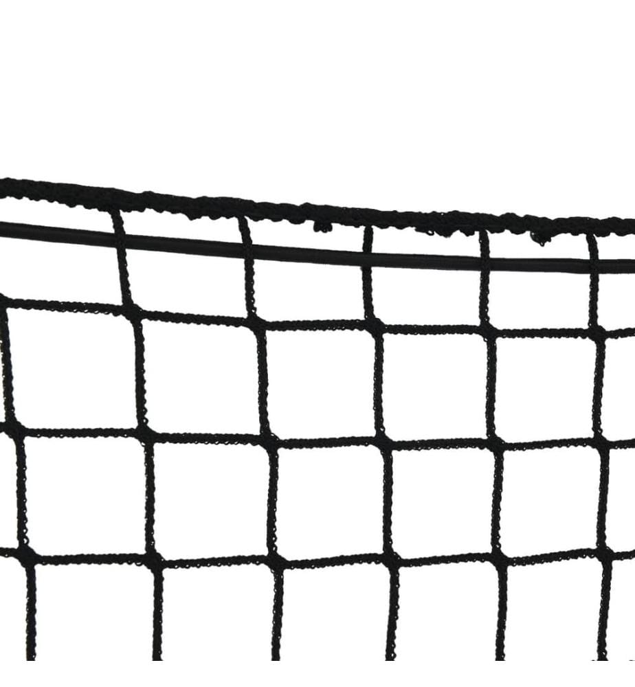 Filet pour remorque avec corde élastique noir 4,5x2,5 m PP