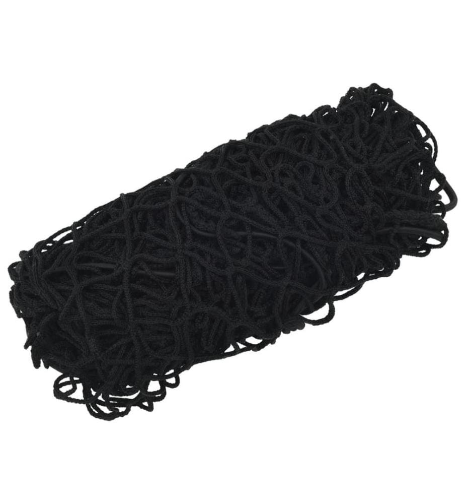 Filet pour remorque avec corde élastique noir 5x3,5 m PP