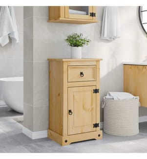 Armoire de salle de bain Corona 45x33x80 cm bois de pin massif