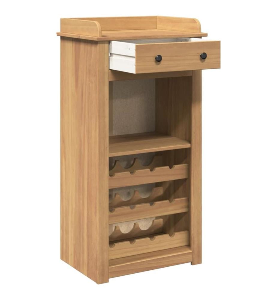 Weinschrank Panama 57x40x111,5 cm Massivholz Kiefer