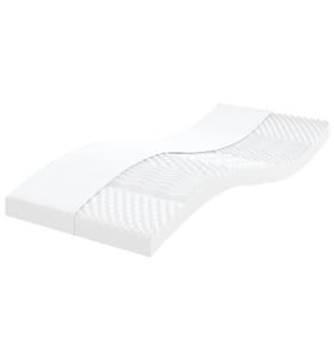 Matelas en mousse enfants blanc 80x160 cm 7 zones dureté 20 ILD