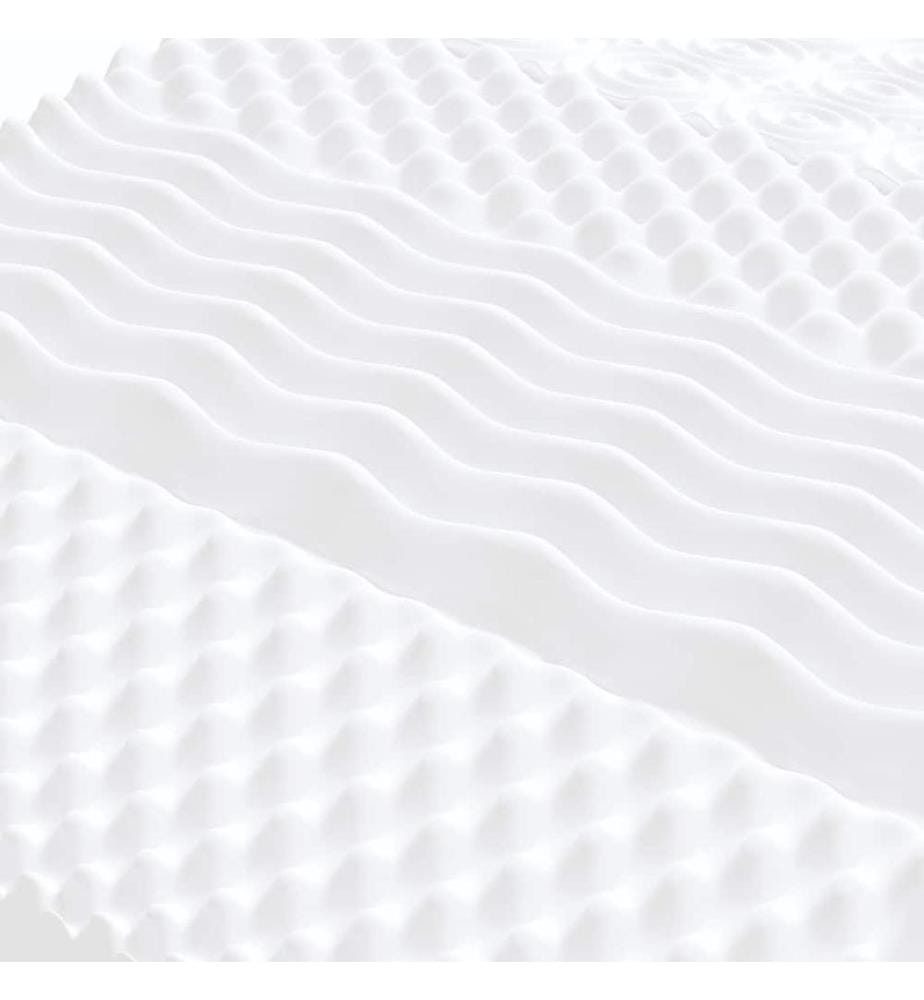 Matelas en mousse enfants blanc 80x160 cm 7 zones dureté 20 ILD