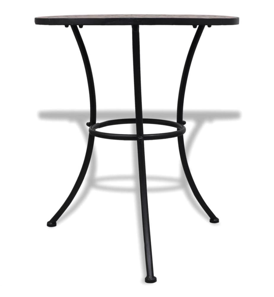 Bistrotisch Terrakotta-Rot 60 cm Mosaik