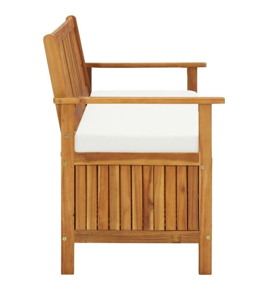 Garten Aufbewahrungsbank Akazienholz Massiv 120 x 63 x 84 cm