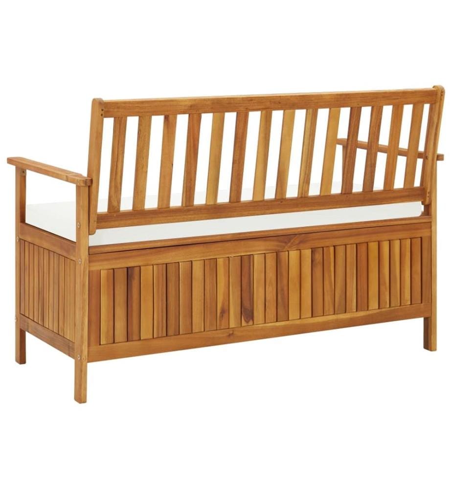 Garten Aufbewahrungsbank Akazienholz Massiv 120 x 63 x 84 cm
