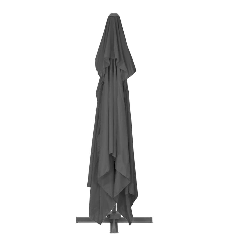 Ampelschirm mit Aluminium-Mast 400x300 cm Anthrazit