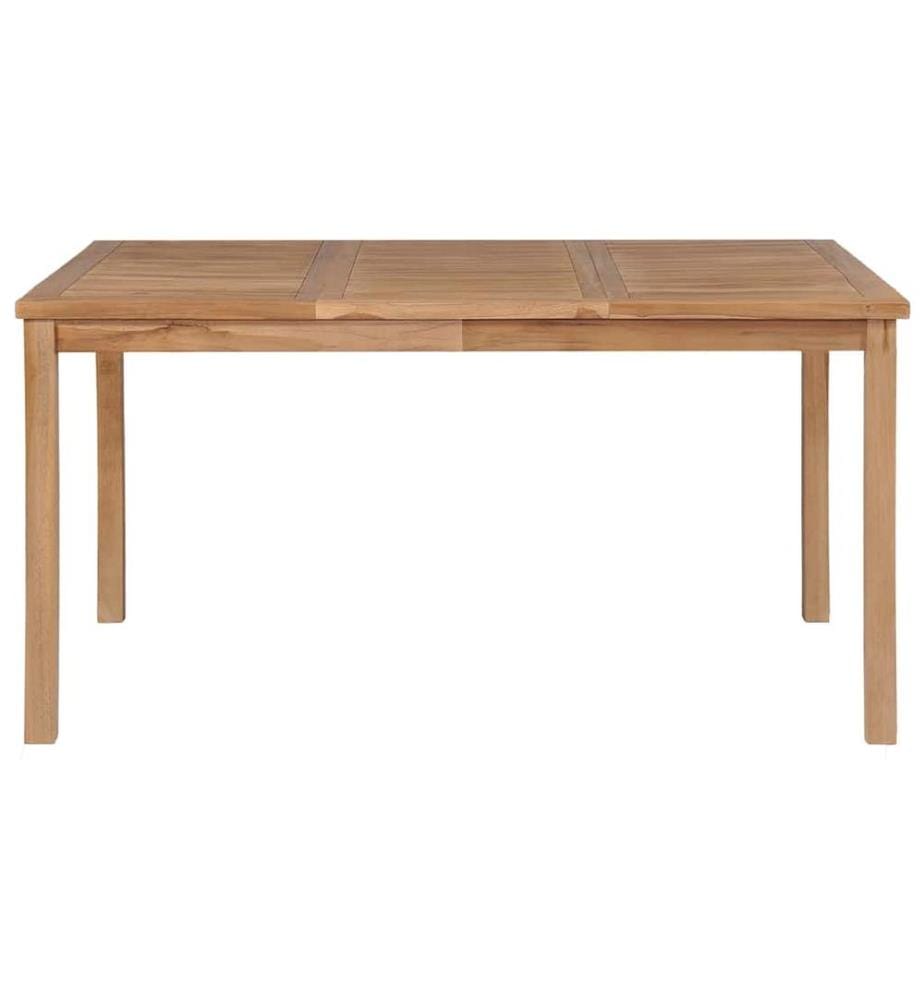 Gartentisch 150x90x77 cm Massivholz Teak