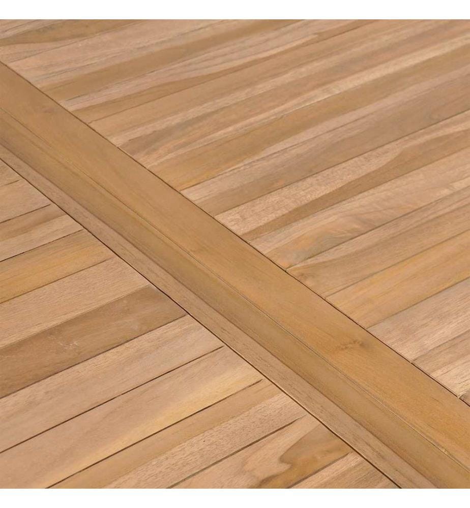 Gartentisch 150x90x77 cm Massivholz Teak