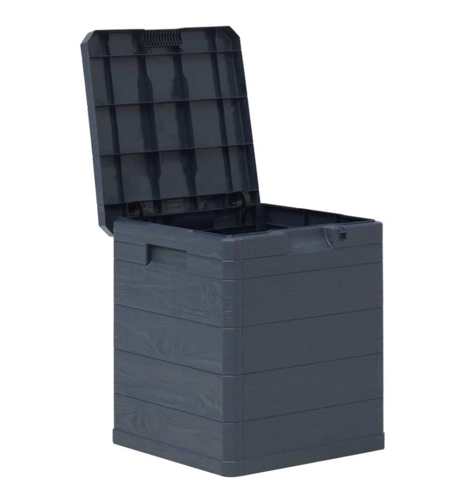 Garten-Aufbewahrungsbox 90 L Anthrazit
