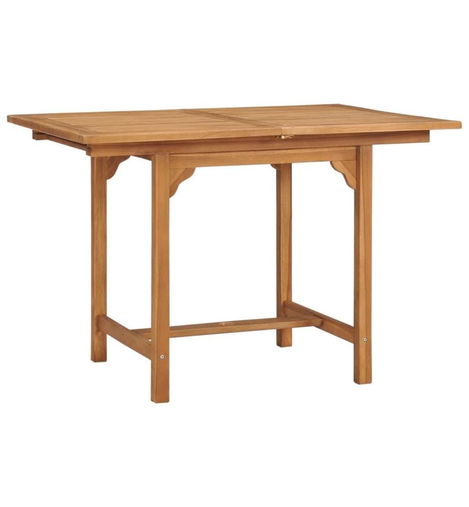 Gartentisch Ausziehbar (110-160)x80x75 cm Massivholz Teak