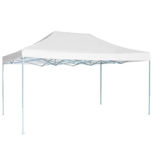 Tente de réception pliable 3x4,5 m Blanc