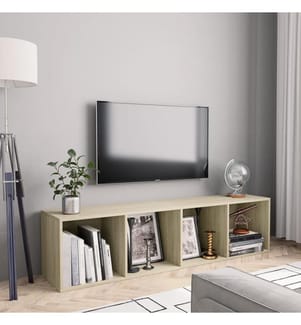 Bücherregal/TV-Schrank Sonoma-Eiche 143×30×36 cm