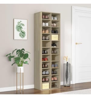 Schuhschrank Sonoma-Eiche 54x34x183 cm Holzwerkstoff