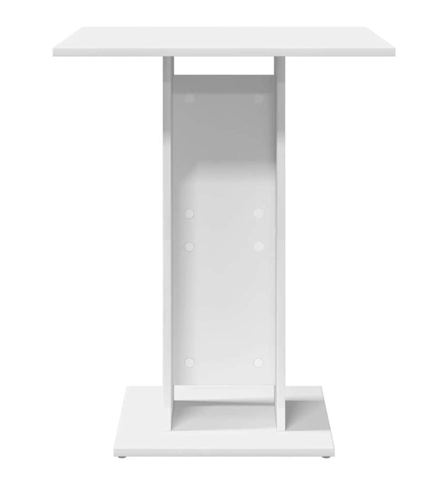 Bistrotisch Weiss 60x60x75 cm Holzwerkstoff