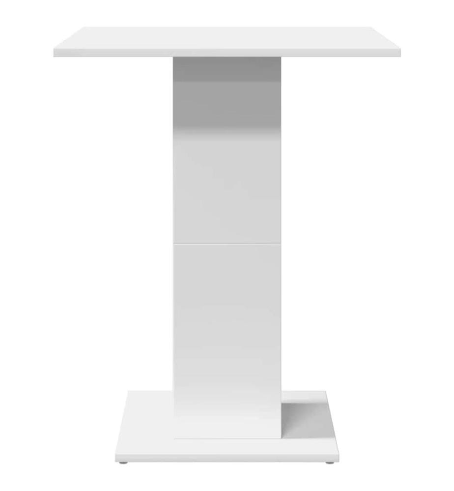 Bistrotisch Weiss 60x60x75 cm Holzwerkstoff