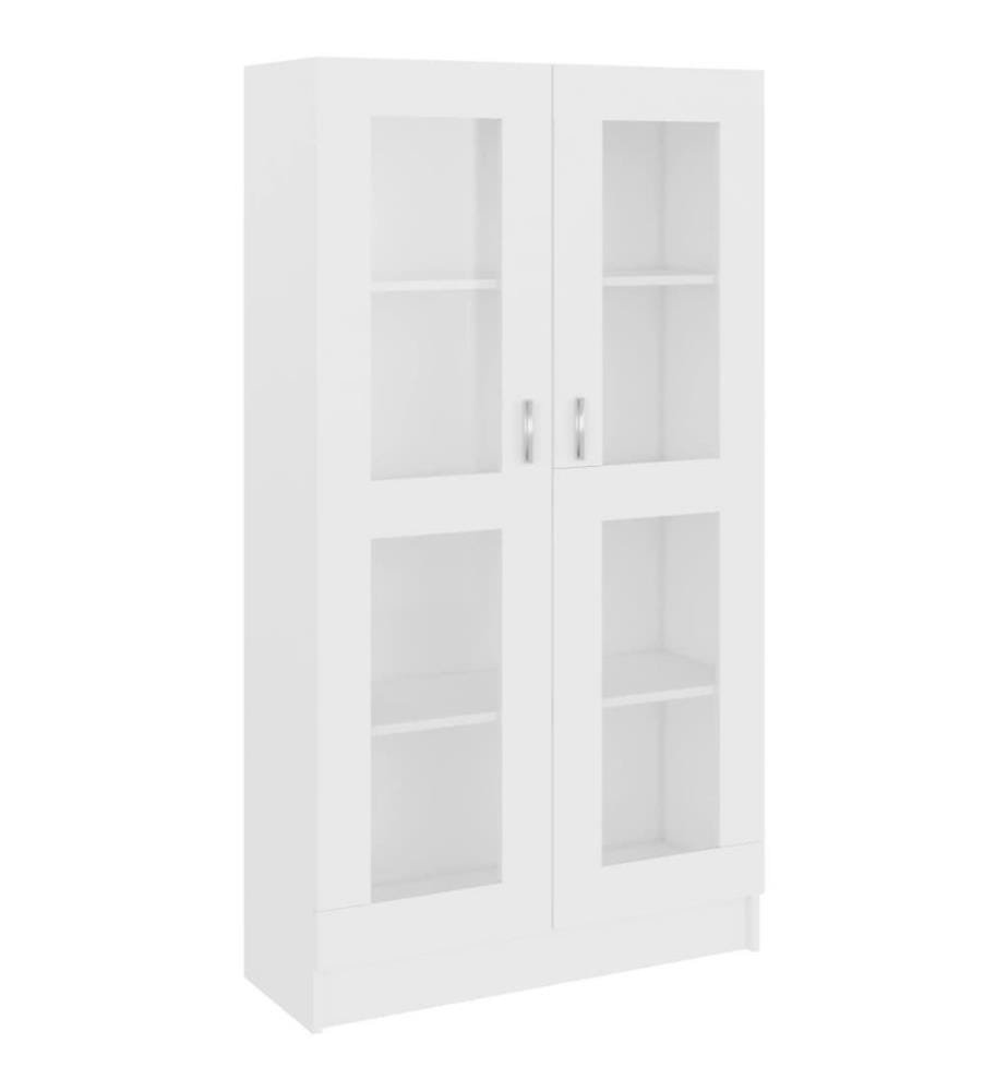 Vitrinenschrank Weiss 82,5x30,5x150 cm Holzwerkstoff