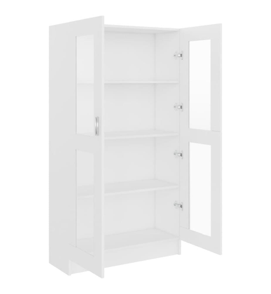 Vitrinenschrank Weiss 82,5x30,5x150 cm Holzwerkstoff