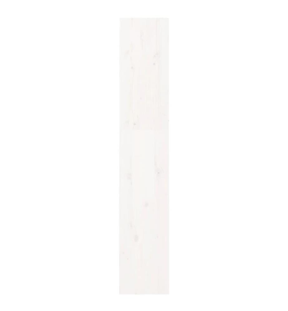 Bücherregal/Raumteiler Weiss 60x30x167,5 cm Massivholz Kiefer