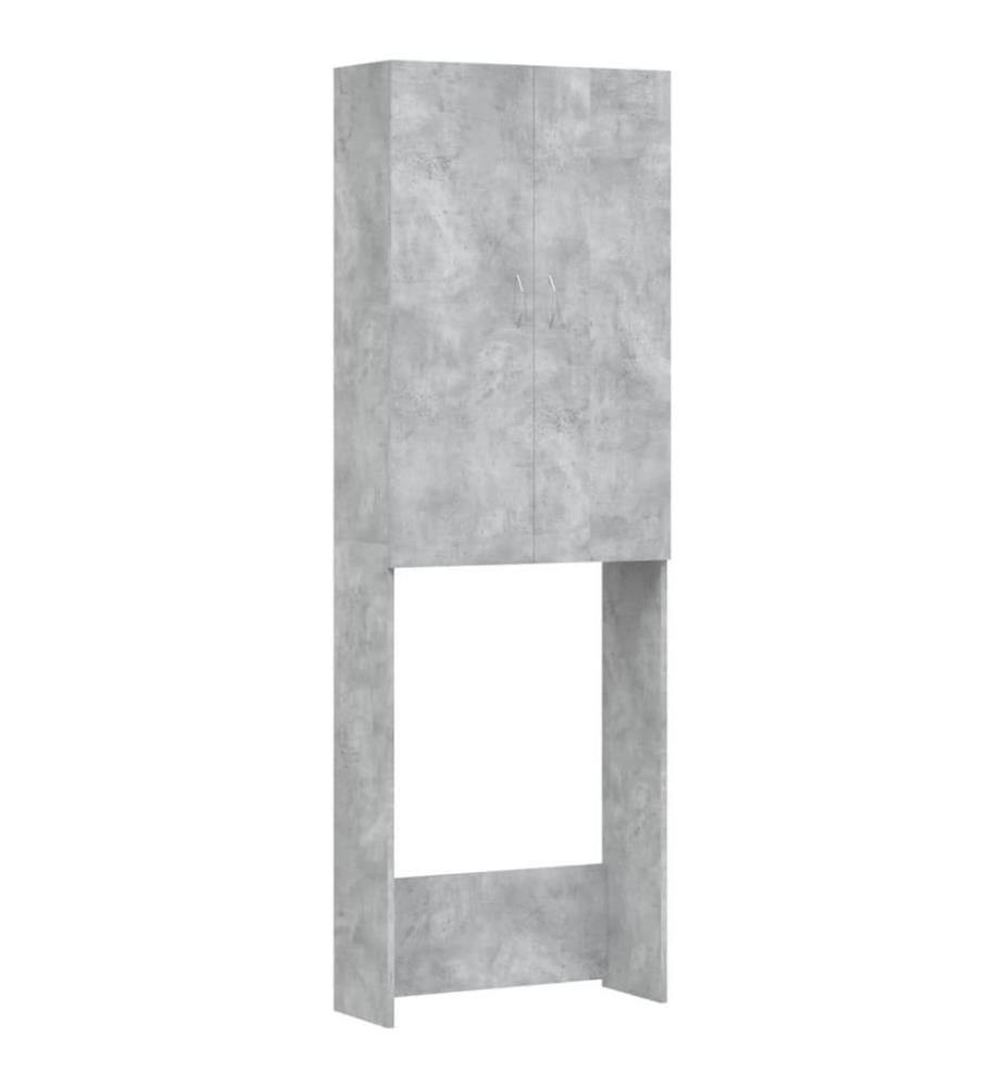 Waschmaschinenschrank Betongrau 64x25,5x190 cm