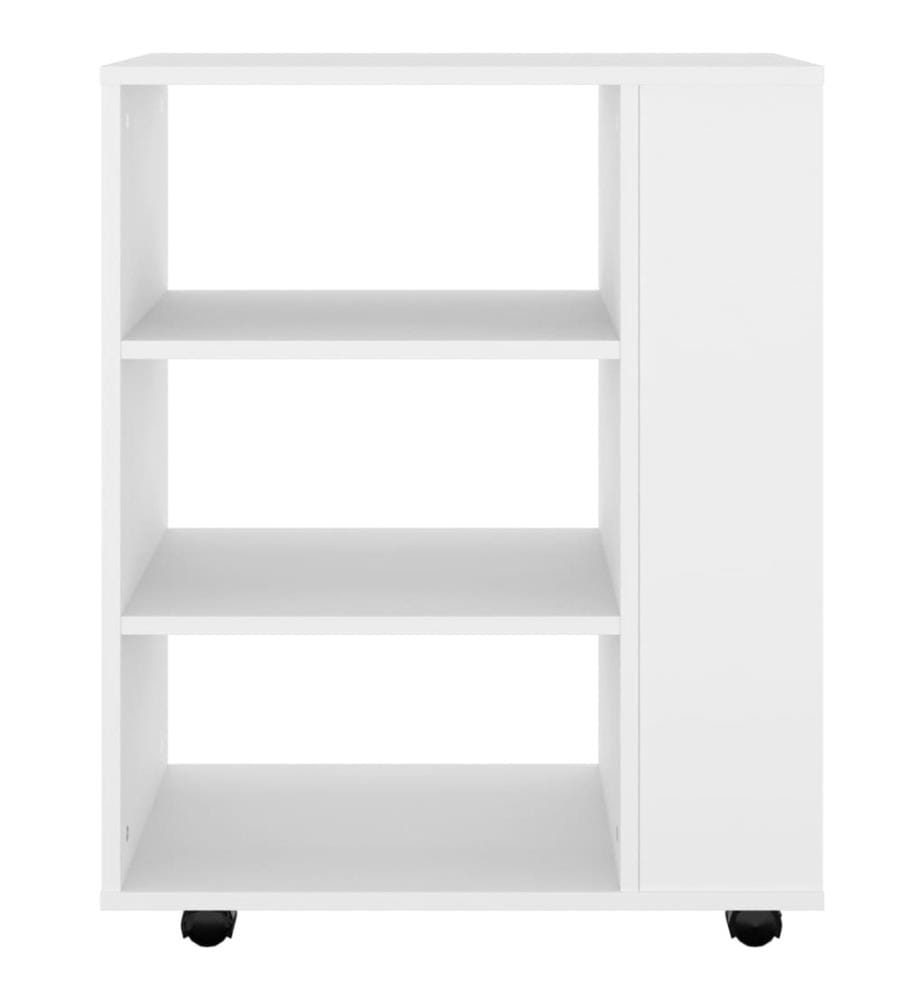 Rollschrank Weiss 60x35x75 cm Holzwerkstoff