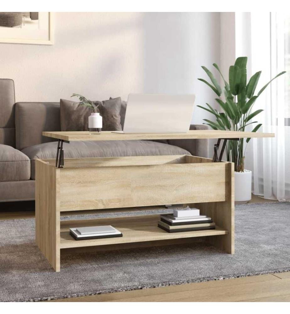 Couchtisch Sonoma-Eiche 80x50x40 cm Holzwerkstoff