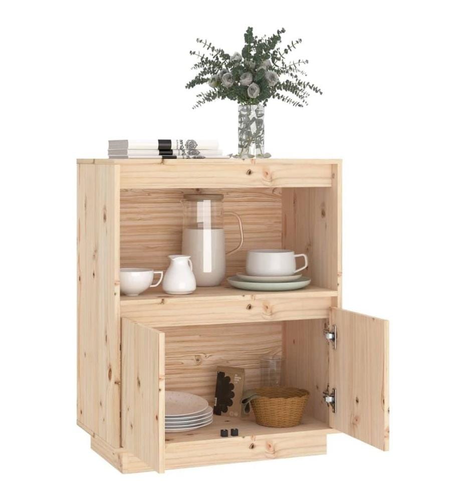 Sideboard 60x34x75 cm Massivholz Kiefer