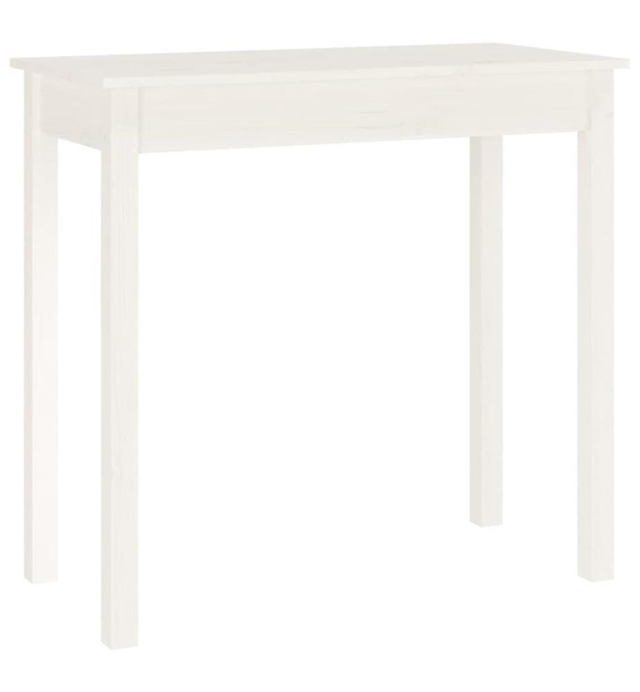 Konsolentisch Weiss 80x40x75 cm Massivholz Kiefer