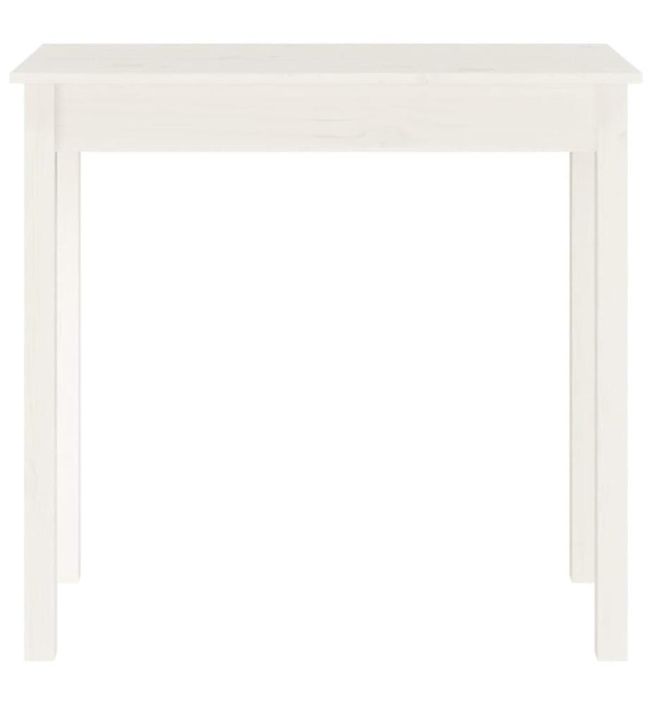 Konsolentisch Weiss 80x40x75 cm Massivholz Kiefer
