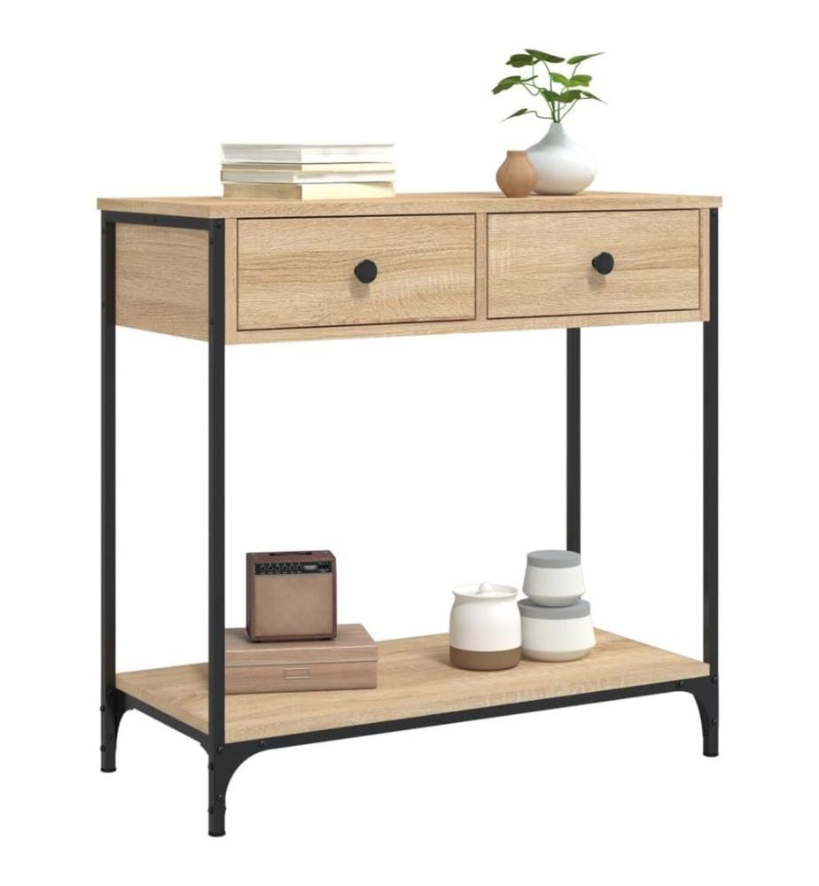 Konsolentisch Sonoma-Eiche 75x34,5x75 cm Holzwerkstoff