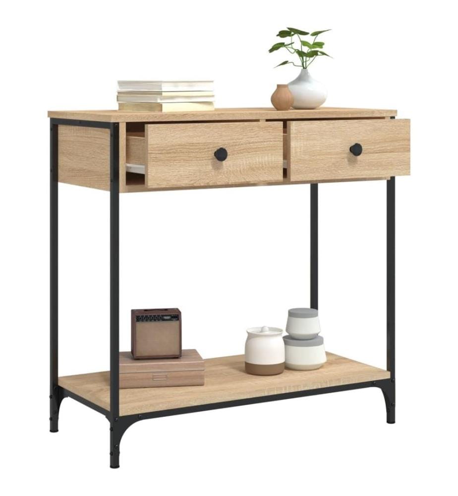 Konsolentisch Sonoma-Eiche 75x34,5x75 cm Holzwerkstoff