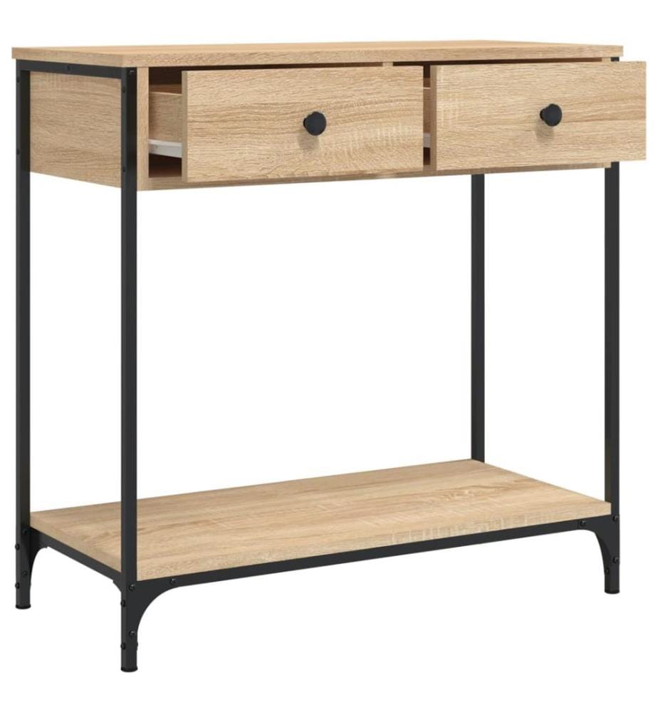 Konsolentisch Sonoma-Eiche 75x34,5x75 cm Holzwerkstoff