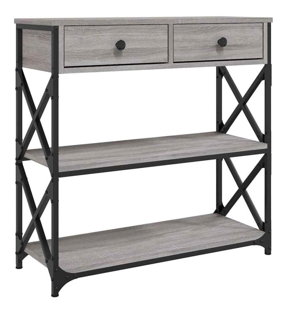 Konsolentisch Grau Sonoma 75x28x75 cm Holzwerkstoff